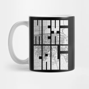 Mexicali, Mexico City Map Typography - Light Mug